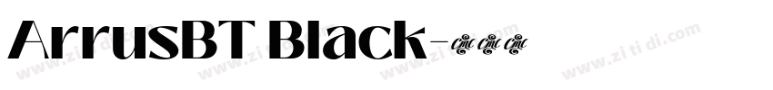 ArrusBT Black字体转换